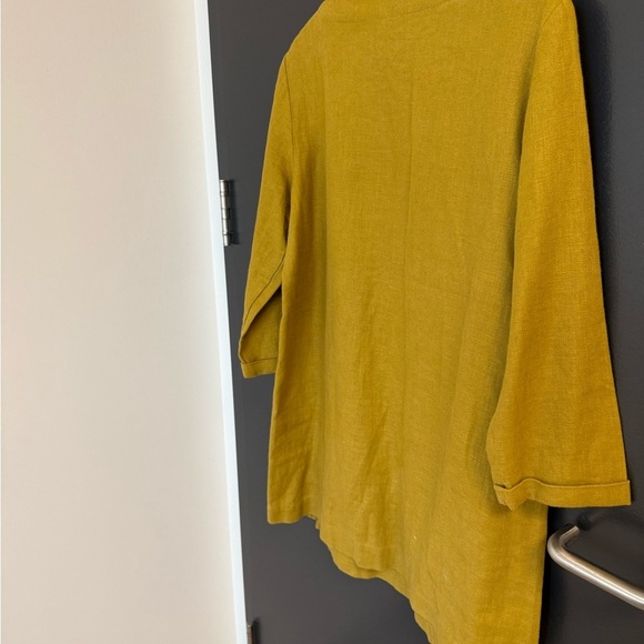 Seasalt Cornwall size 10 NWOT Elegant Mustard Yellow Women's Tunic- brighter… - Picture 8 of 15